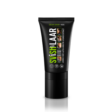 Svish LAAR™️ Cream Serum for Men, 50 gm | Reduces Dark Patches & Stretch Marks from Neck, Elbow, Armpit & knuckles | Enriched with Licorice Root, Alpha Arbutin & Rumex Extract.