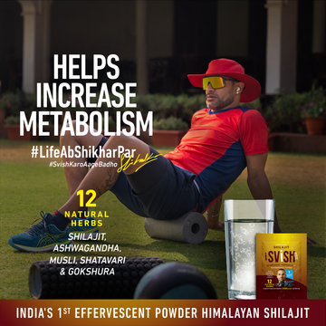 Svish Himalayan Shilajit Effervescent Powder 4.5g (pack of 20) | Helps Improve Strength & Stamina | 100% Ayurvedic - 1 Sachet Daily