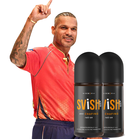 Svish Anti-Chafing Roll-On For Men | Reduces Inner Thigh Rashes, Odour & Irritation in Intimate Areas (pack of 2)