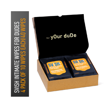 SVISH HYGIENE WIPES FOR MEN - DUDES WIPES (20 PULLS, PACK OF 2)
