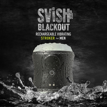 SVISH BLACKOUT Rechargeable Vibrating Stroker For Men