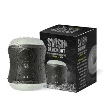 SVISH BLACKOUT Rechargeable Vibrating Stroker For Men