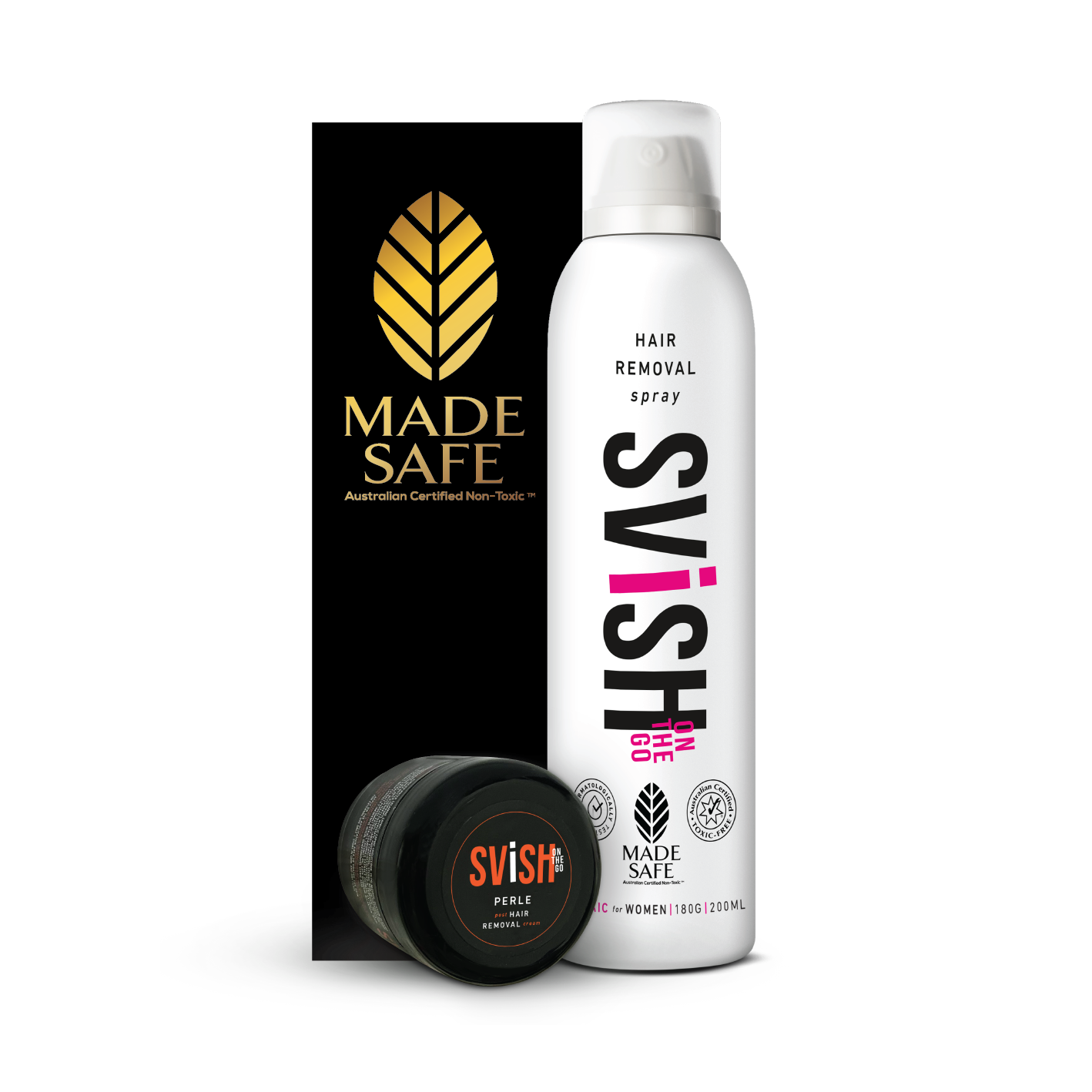 SVISH HAIR REMOVAL SPRAY FOR WOMEN (200 ML) | MADE SAFE CERTIFIED