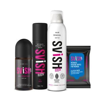 SVISH HAIR REMOVAL SPRAY | MADE SAFE CERTIFIED | HYGIENE KIT FOR WOMEN