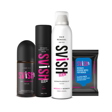SVISH HAIR REMOVAL SPRAY AND HYGIENE KIT FOR WOMEN- Additional 50% off on PAYTM CODE