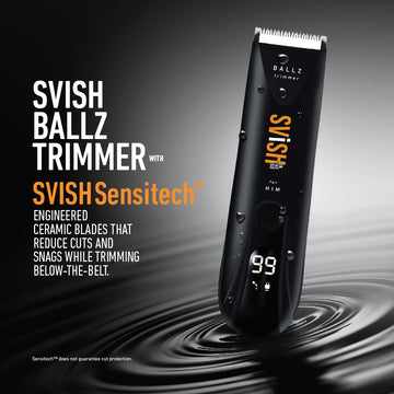 SVISH BALLZ  TRIMMER FOR MEN,120 MIN RUN TIME, SVISH SENSITECH™ TECHNOLOGY, 100% WATERPROOF, FREE LEATHER BAG, HYGIENE BELOW THE BELT KIT- ADDITIONAL 50% OFF ON CRED
