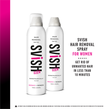SVISH HAIR REMOVAL SPRAY FOR WOMEN (400 ML, PACK OF 2) | MADE SAFE CERTIFIED